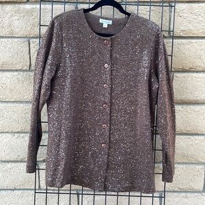 Joan Rivers sequin sweater size large